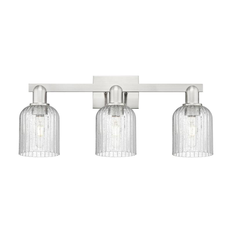 Innovations Lighting 716-3W-11-24 Bridal Veil Vanity Bridal Veil 3 - Brushed Satin Nickel / Seedy