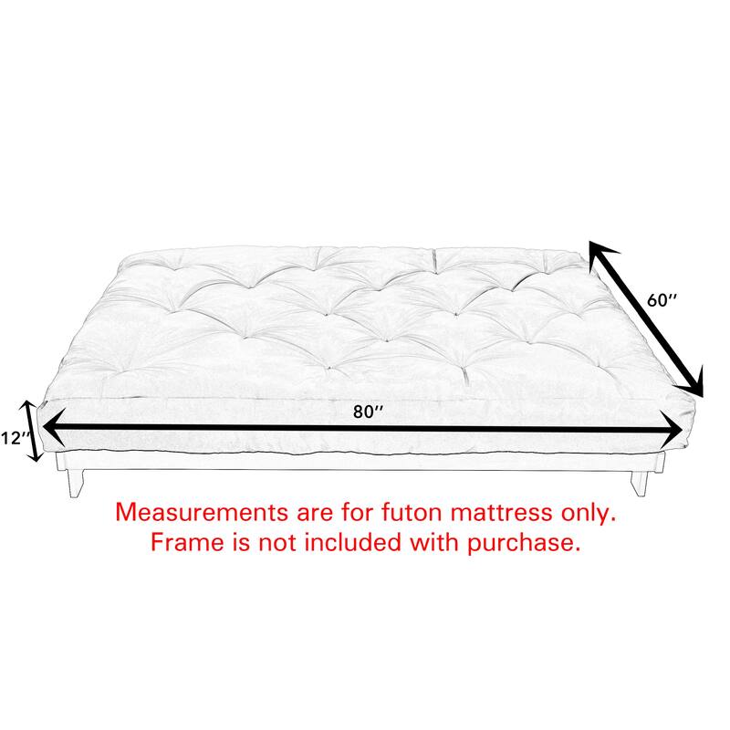 Porch & Den Owsley Queen-size Tufted 12-inch Futon Mattress