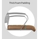 preview thumbnail 31 of 38, Office Chair With Arms Stools For Counter Height Bar Office Wheels PU Leather Rest Tilt Swivel Work Office Standing Desk