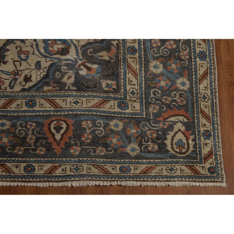 Tabriz Persian Vintage Area Rug Handmade Wool Carpet - 8'5" x 11'0"