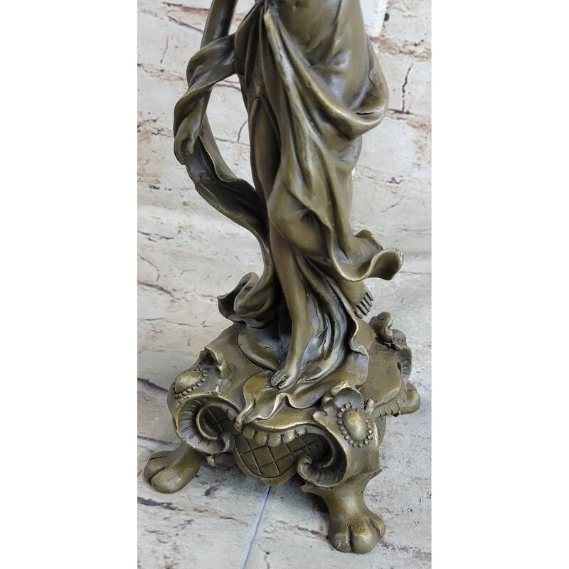 Victorian Mythology Sexy Woman Solid Bronze Candlestick Candle Holder Sale