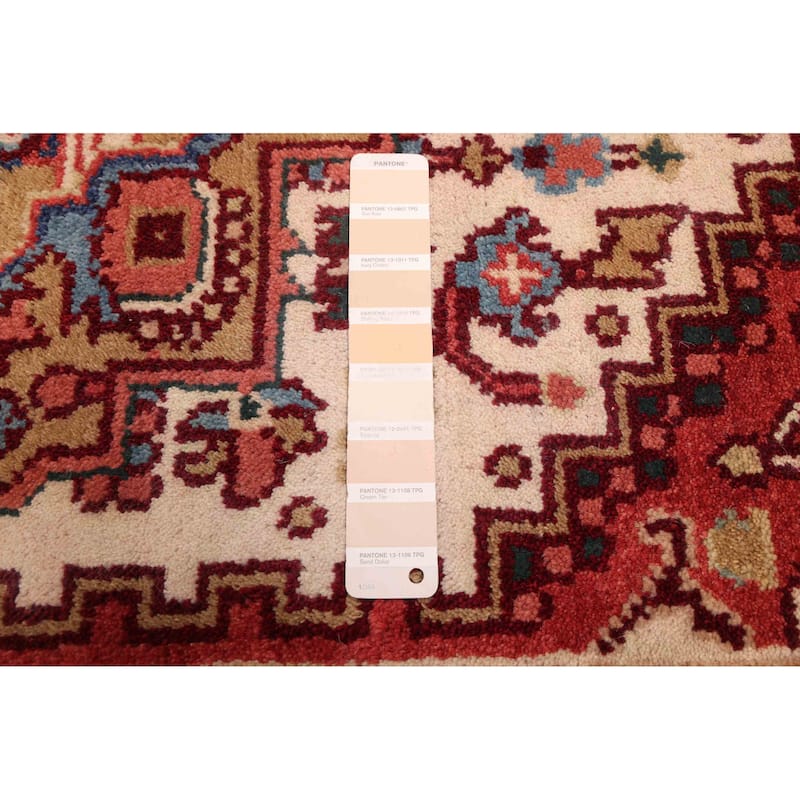 ECARPETGALLERY Hand-knotted Serapi Heritage Cream Wool Rug - 4'1 x 6'0