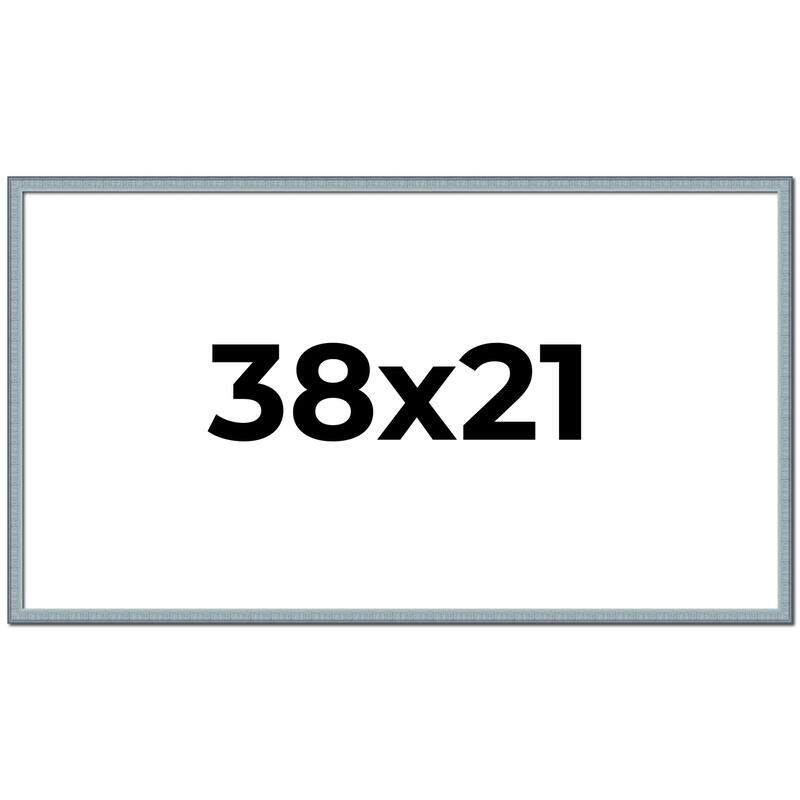 38x21 Frame Rustic Sky Blue Solid Wood Picture Frame | 0.75 Inch