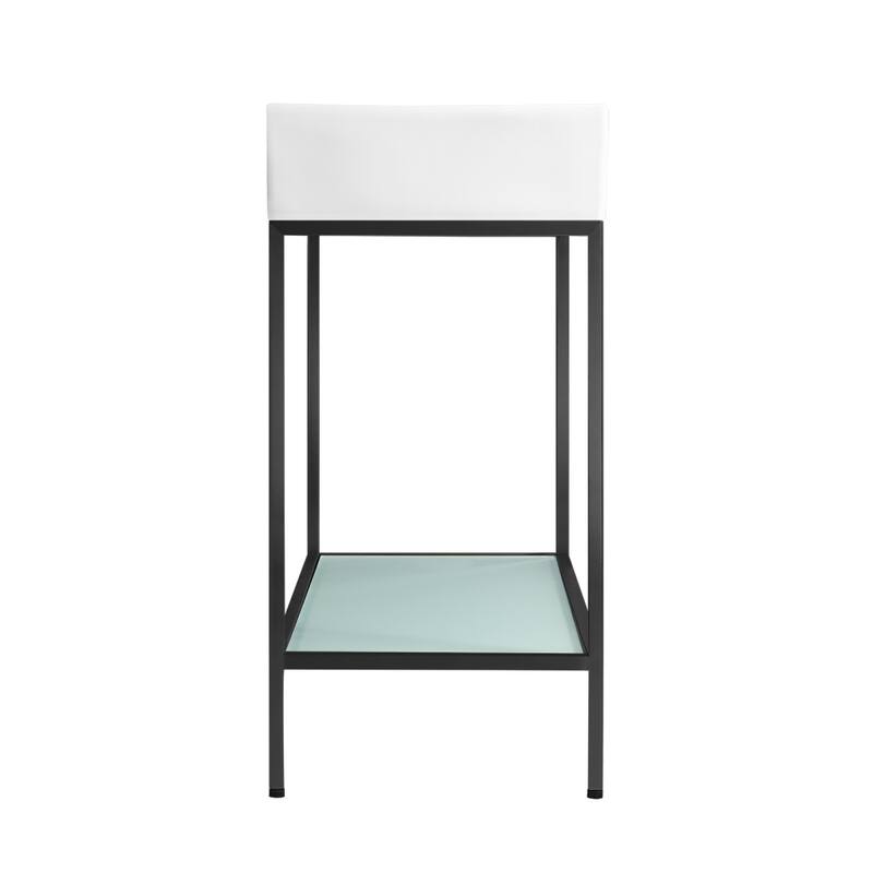 Pierre 40 Single, Freestanding, Open Shelf, Metal Frame Bathroom Vanity