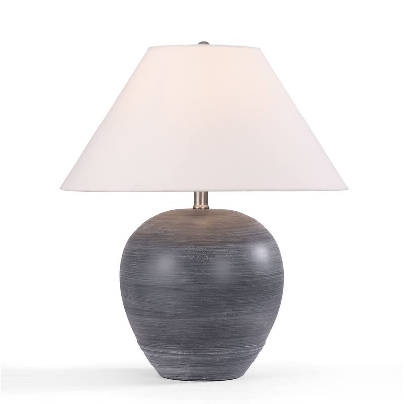 Global Accent Ceramic Table Lamp with Linen Shade