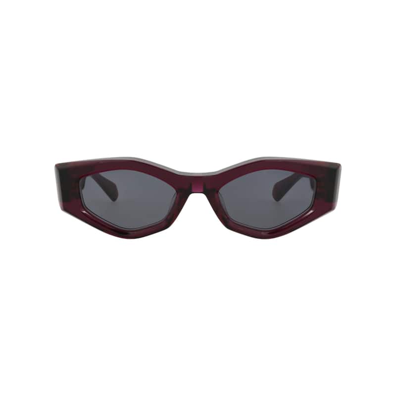 Valentino Cat Eye-Frame Acetate Sunglasses - Purple-Purple-Grey - Multi - Grey Lens
