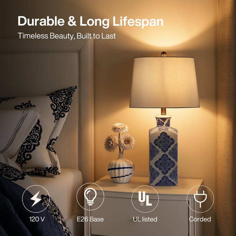 27"Modern Ceramic Lamp - N/A