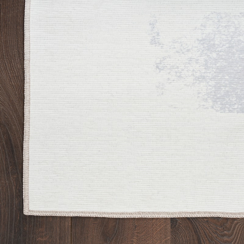 Nourison Washables Indoor Multicolored Abstract Area Rug