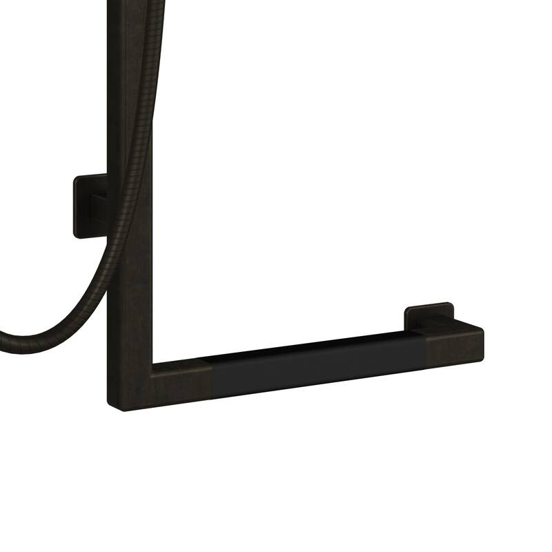 Seville Slide Bar ADA Compliant 500 lb Weight Capacity Slide Bar with Multi-function Handshower Left Oil Rubbed Bronze