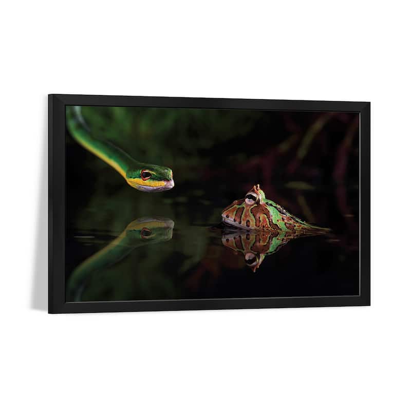 Encounter Premium Framed Poster by Courage Shikhei