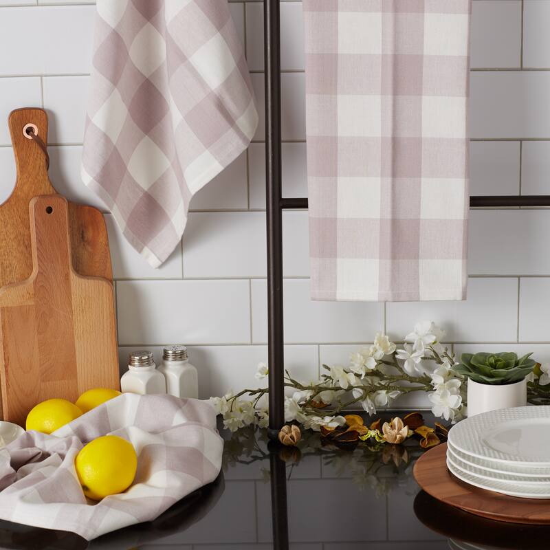 DII Vintage Red Buffalo Check Dishtowel (Set of 3)