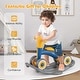 preview thumbnail 7 of 29, Costway 3 in 1 Rocking Horse with Detachable Balance Board and Height - See Details