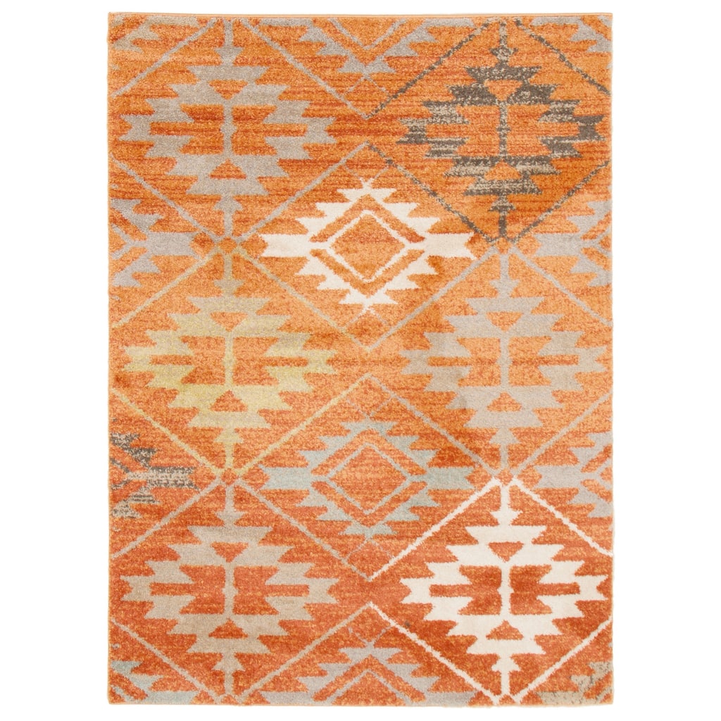 ECARPETGALLERY Ariella Orange Casual Rug