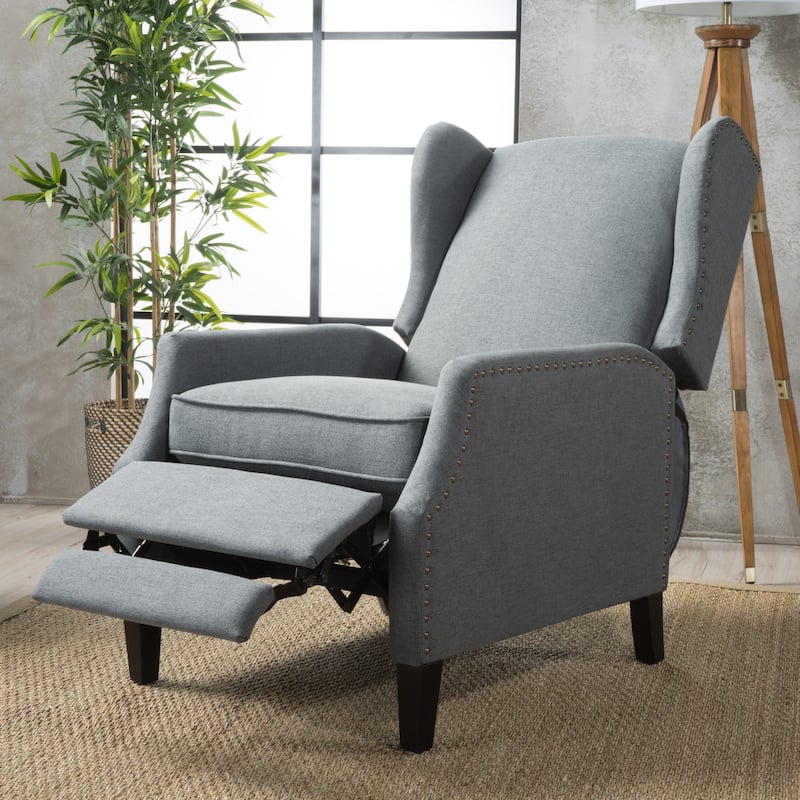 Wescott Wingback Pushback Recliner by Christopher Knight Home