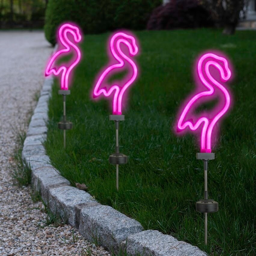 Flamingo neon light outdoor discount