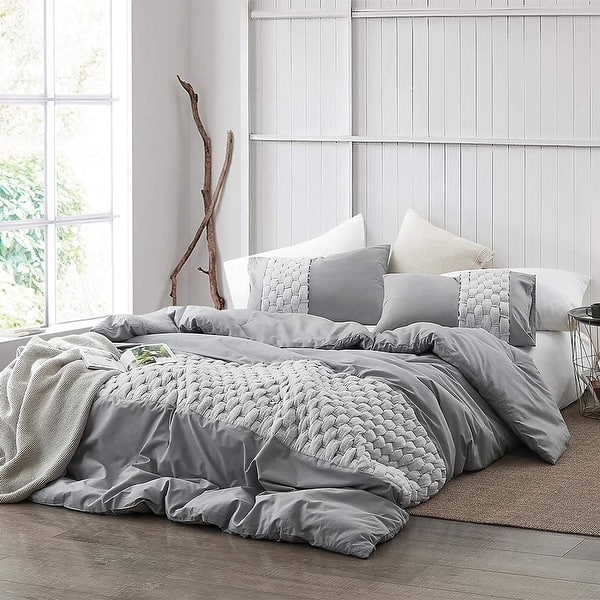 Basics Cotton Jersey 4-Piece Bed Sheet Set, Queen, Light Gray, Solid