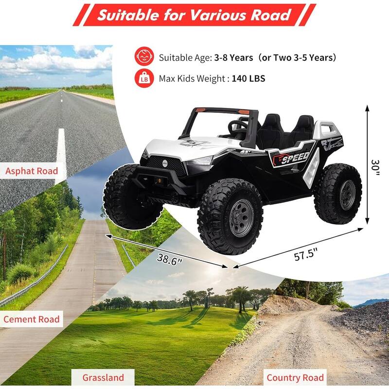 2 Seats Ride On UTV with Remote Control