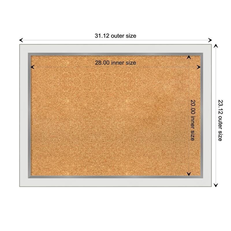 Eva Narrow Framed Cork Bulletin Memo Board