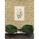 preview thumbnail 9 of 8, Seabrook Designs Kaydence Floral Scroll Unpasted Wallpaper