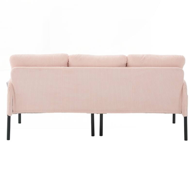 Oversized Loveseat, Modern & Plush Double-seater Sofa, Corduroy Upholstered Couch