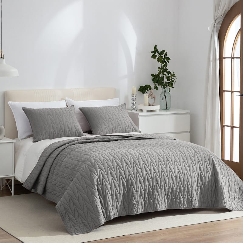 Cotton Reversible 3 Piece Quilt Set