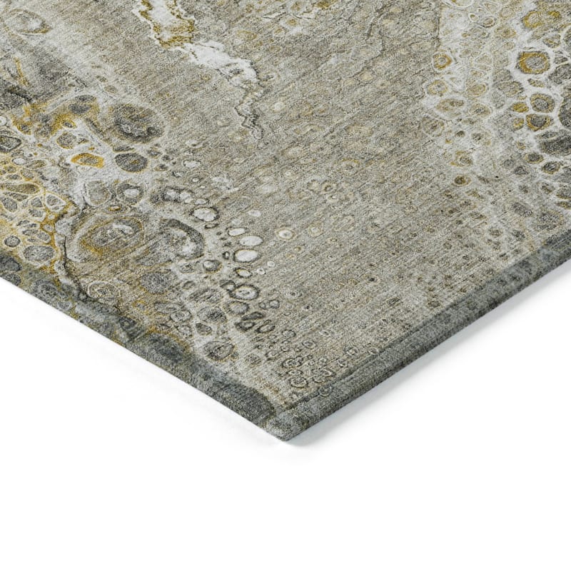 Machine Washable Indoor/ Outdoor Chantille Modern Abstract Rug