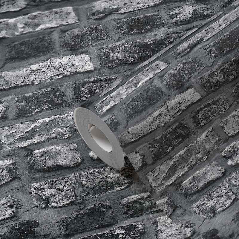 Galerie Wallcoverings Bricks and More Collection Brickshire Residents Matte Finish Vinyl on Non-woven Wallpaper Roll