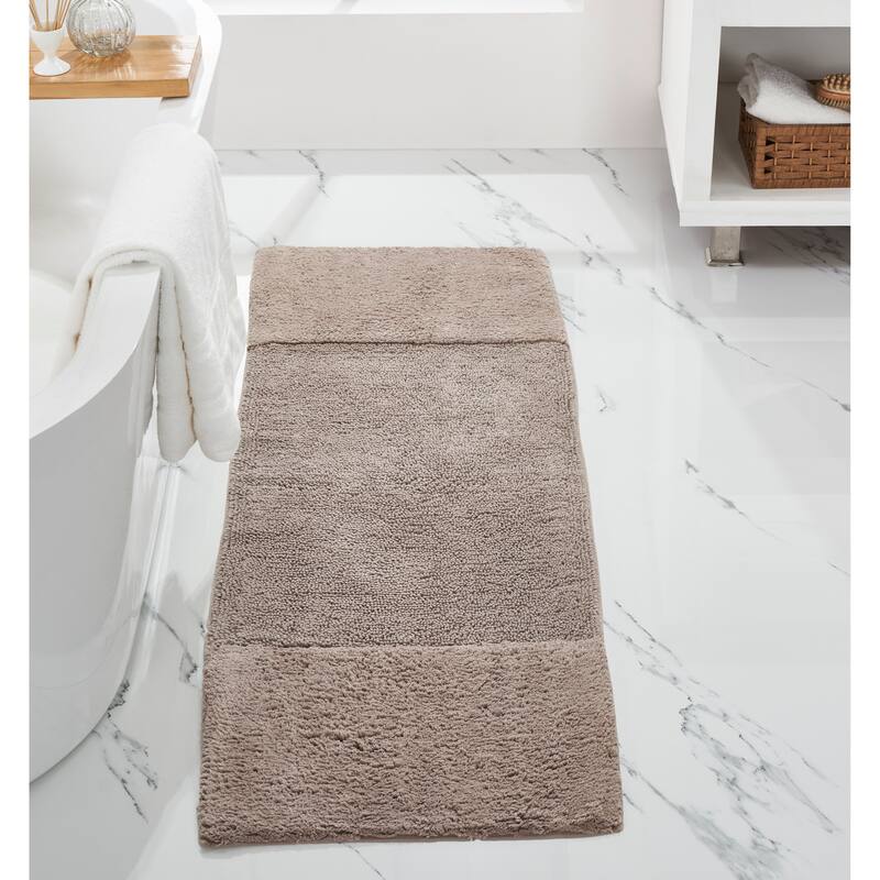 Better Trends Bath Rug 100% Cotton Water Absorbent Tufted Bathroom Rug Set for Shower, Sink Mats Machine Wash Granada Collection