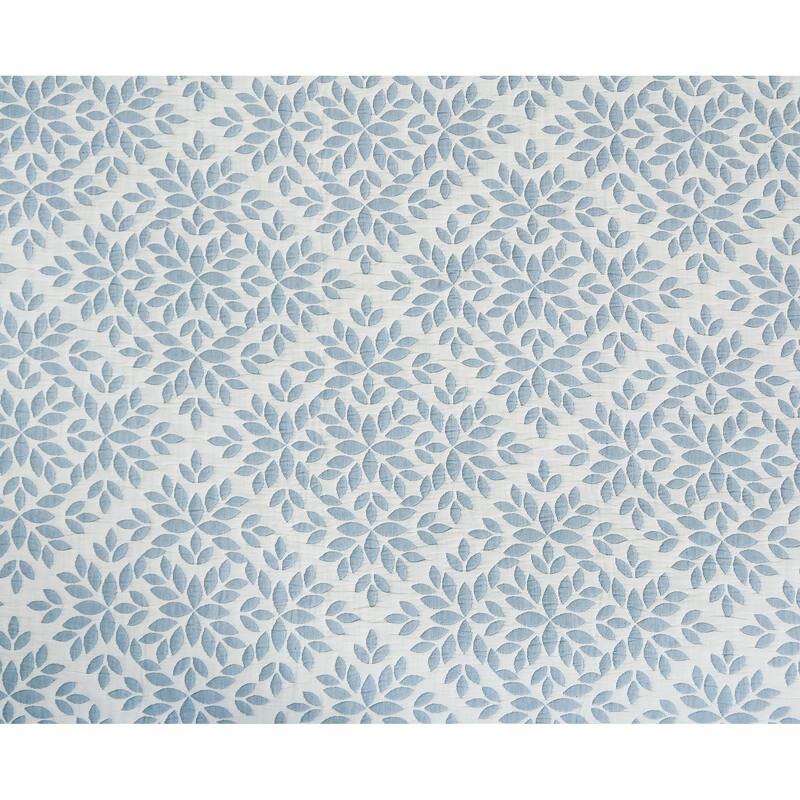 Leaves Jacquard Cotton Cover Quilt Set - Reversible and Machine Washable