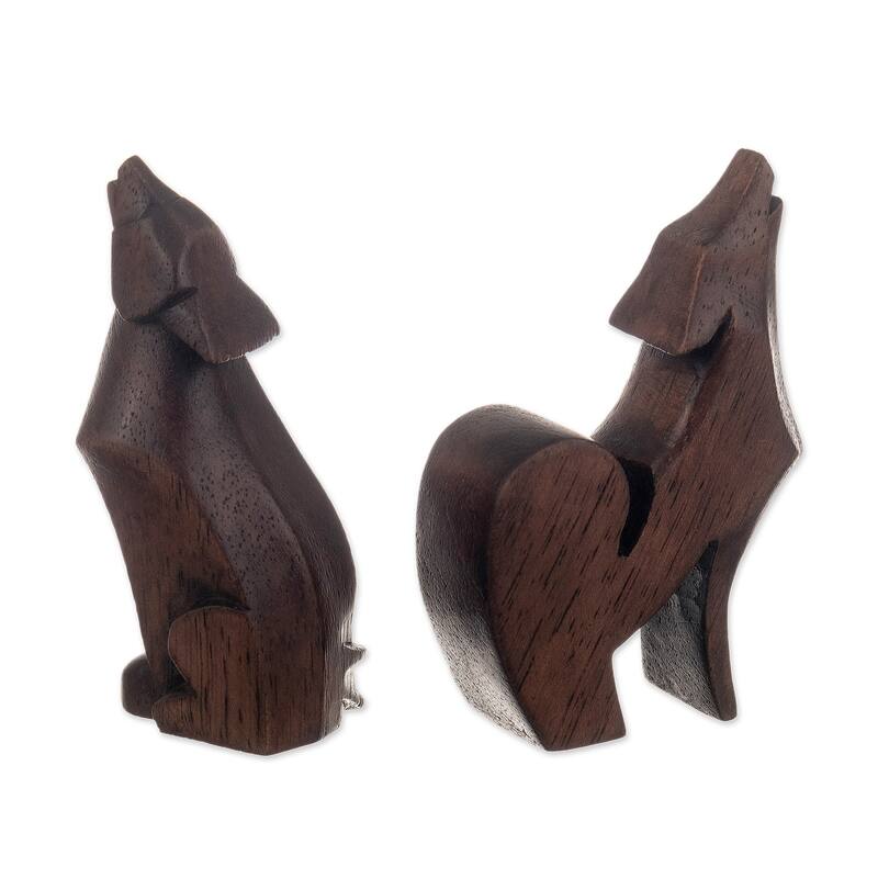 Novica Handmade Spirits Of The Dawn Cedarwood Figurines (Pair)