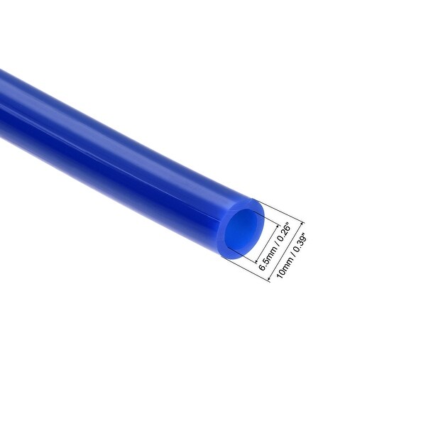 1/2" x 4 ft Blue Polyurethane Air Straight Tubing for Push to Connect Fitting
