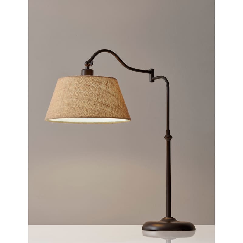 Adesso Antique Bronze Rodeo Table Lamp