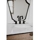 Holly & Martin Tobin Limed Burnt Oak and Marble 32-inch Bath Vanity Sink
