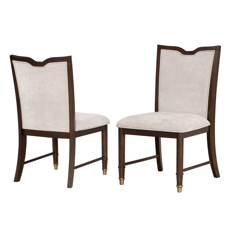 Furniture of America Prylen Modern 7-Piece Dark Cherry Solid Wood Extendable Dining Set