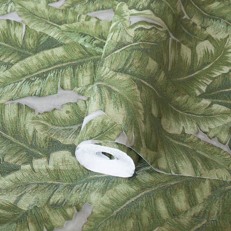 Botanical Exotic Plants Luxury Leaf Pattern Tropical Wallpaper