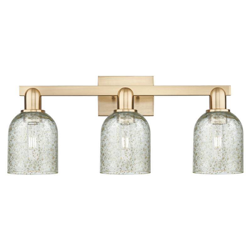 Innovations Lighting 716-3W-11-24 Caledonia Vanity Caledonia 3 Light - Champagne Bronze / Mica