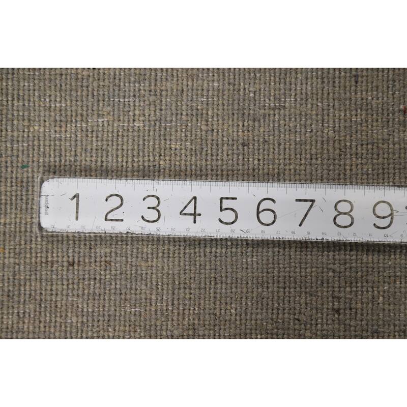 Gabbeh Accent Modern Rug Hand-Knotted Wool Carpet - 3'7" x 5'0"