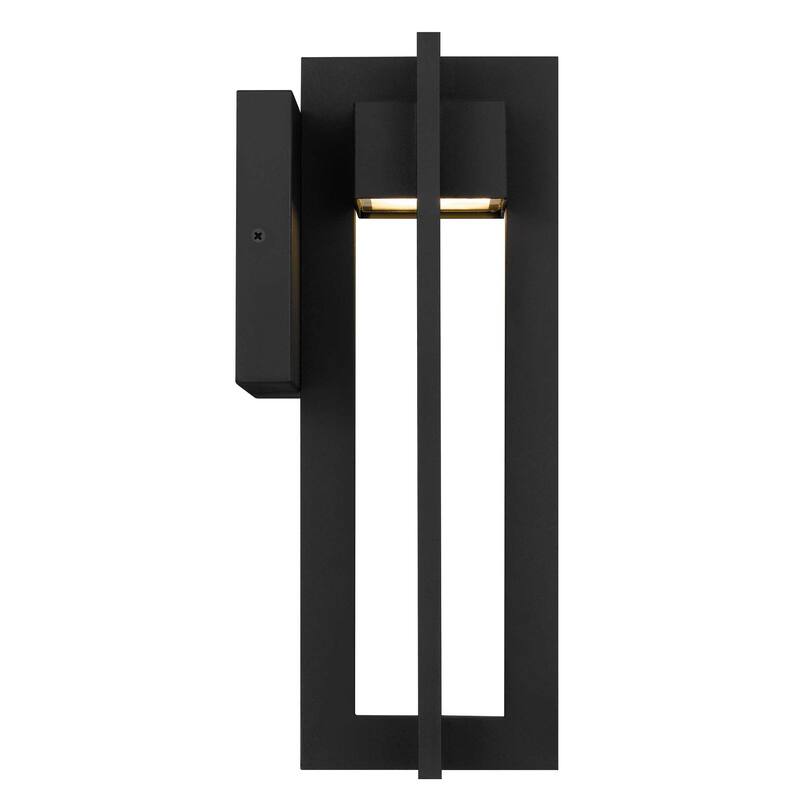 13" Black Integrated LED Outdoor Wall Sconce