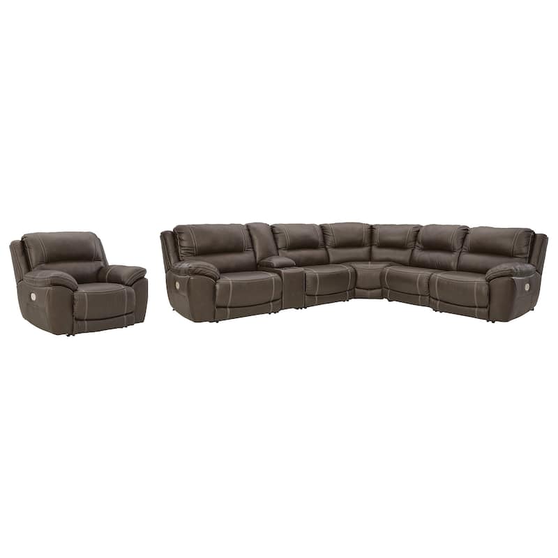 Signature Design by Ashley Dunleith Chocolate 7-Piece Upholstery Package - 109" W x 104" D x 43" H