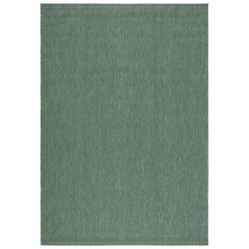 SAFAVIEH Courtyard Oivor Indoor/ Outdoor Waterproof Patio Backyard Rug - 2' x 3'7" - Dark Green