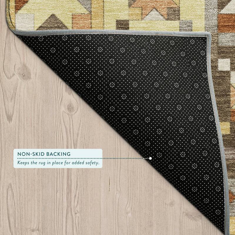 Machine Washable Indoor/ Outdoor Global Goddard Chantille Rug