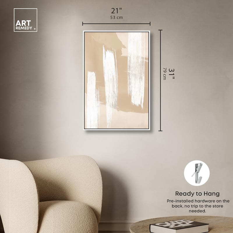 Gestural Grains I Canvas by Art Remedy