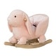 preview thumbnail 10 of 18, Plush Bunny Rabbit Rocking Horse with Sounds, Safety Seatbelt, and High Back - Baby Rocker for Toddlers 18-36 Months
