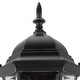 preview thumbnail 4 of 3, 1 Light Outdoor Post Lantern in Imperial Black