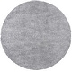 preview thumbnail 76 of 123, SAFAVIEH August Shag Veroana Solid 1.5-inch Thick Rug 5' Round - Silver - Round