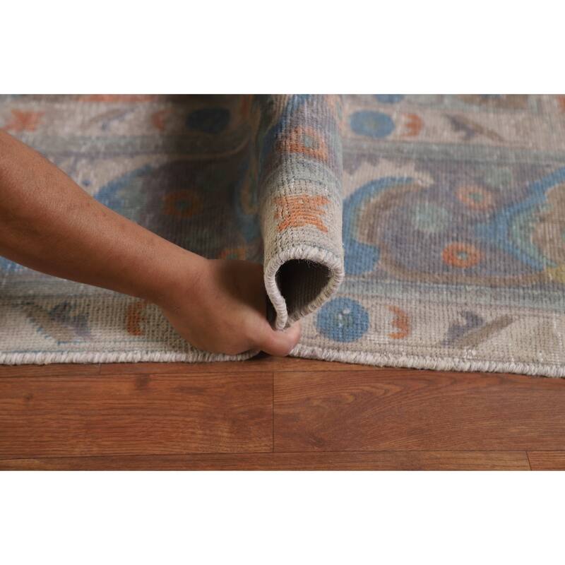 Hand Knotted Oriental 100% Wool Carpet Traditional Medallion Yellow & Gold Tabriz Area Rug - 12' 11'' X 9' 6''