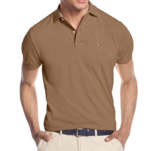 Tommy Hilfiger New Heather Brown Mens Size Xl Pique Knit Polo Tommy Hilfiger New Heather Brown Mens Size Xl Pique Knit Polo Shirt Free Shipping On Orders Over 45 19514140