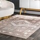 preview thumbnail 8 of 19, Nuloom Transitional Vintage Ella Ornamental Pyramid Tribal Area Rug 5' x 7' 5" - Brown - Rectangle