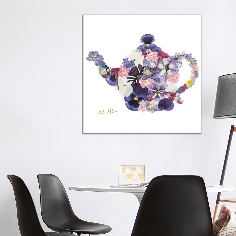 iCanvas "Teapot" by Oxeye Floral Co Canvas Print