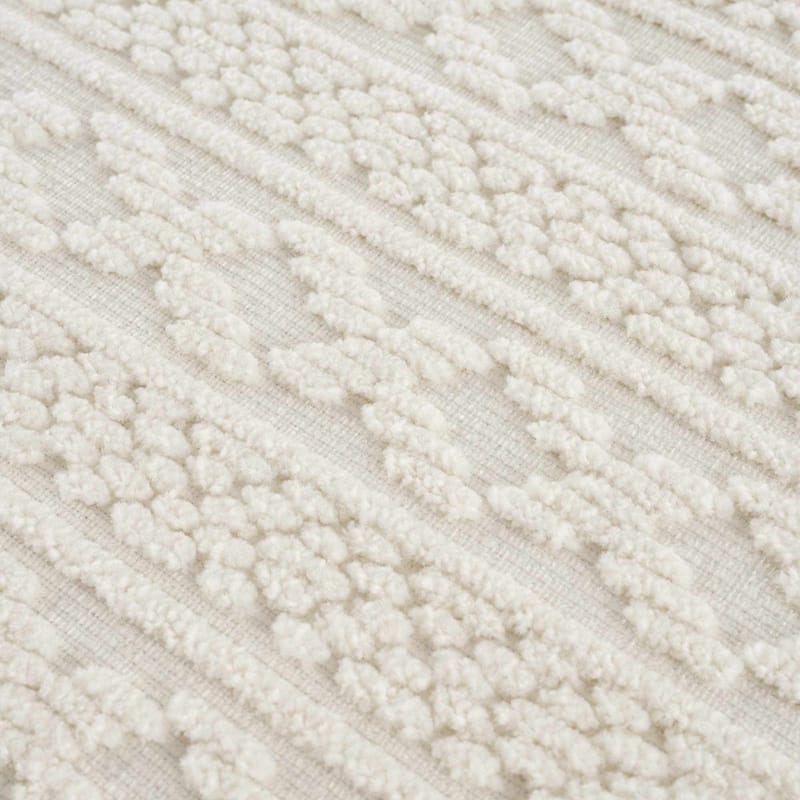 Hauteloom Fadey Living Room, Bedroom Machine Washable Area Rug - White, Off White - 2' x 2'10"